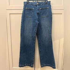 Michael Kors Dark Blue Denim with Gold Stitching-10